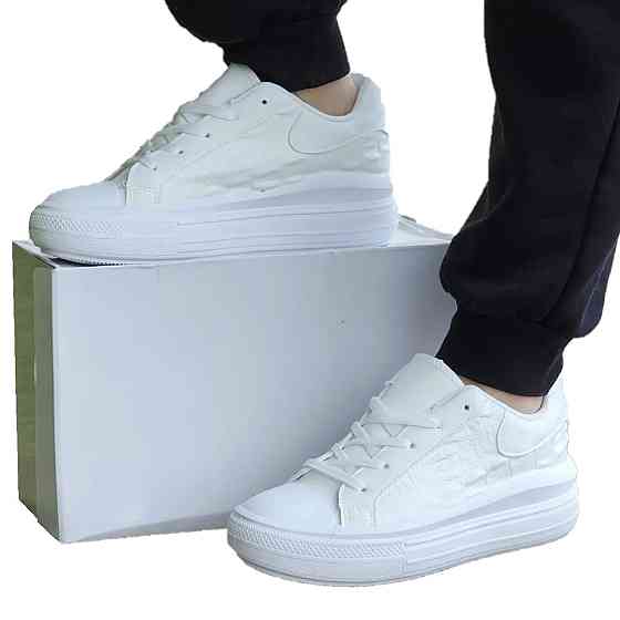 Жіночі Кросівки Кеди на Танкетці Білі Сліпони Мокасини на Платформі (розміри: 36,37,38,39,40,41) - 70-1 Дніпро