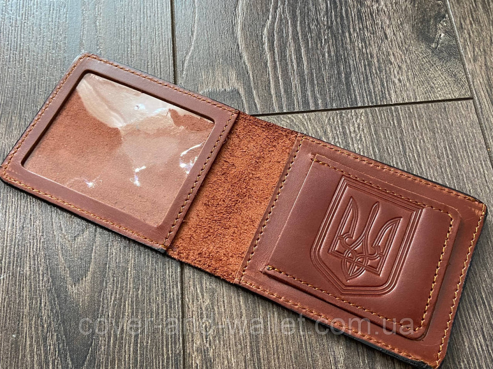 Шкіряна обкладинка на посвідчення УГО (Управління державної охорони) Київ - фото 2