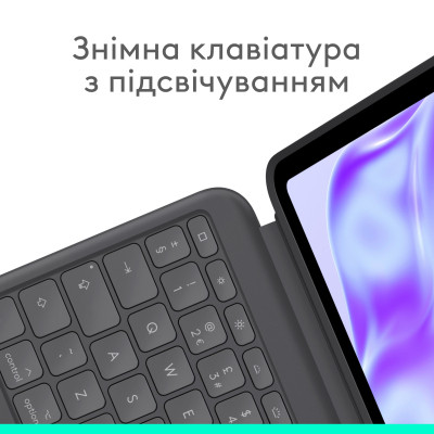 Чехол для планшета Logitech Combo Touch for iPad Pro 13-inch (M4) GRAPHITE - US (L920-012833) Винница - изображение 2