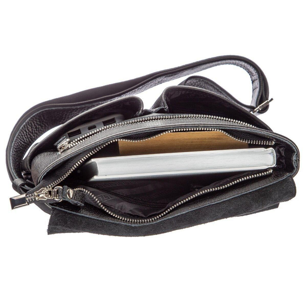 Сумка з натуральної шкіри Чорна (SHVIGEL) Київ - фото 10