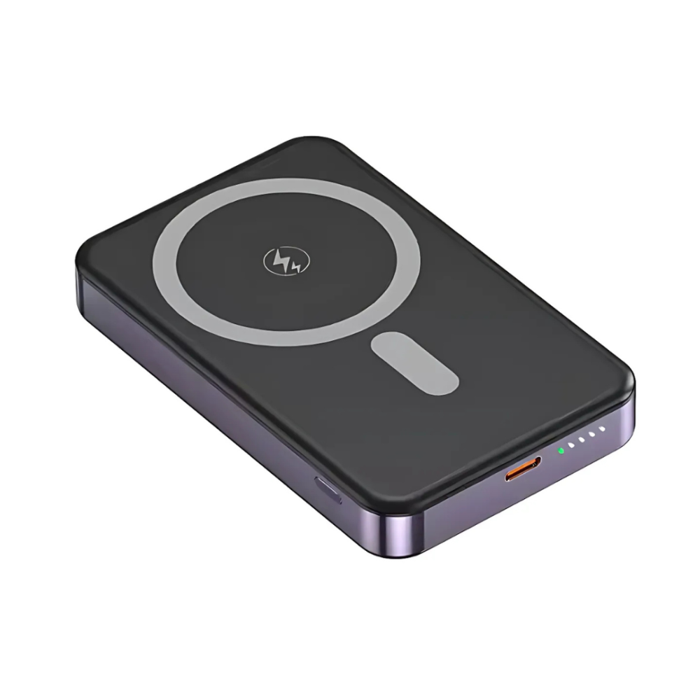 Павербанк бездротовий магнітний, Powerbank бездротовий з магнітним кріпленням, 20000мАч, 20Вт Type-C purple Кам'янець-Подільський - фото 4