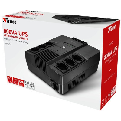 Источник бесперебойного питания Trust Maxxon 800VA UPS (23326_TRUST) Винница - изображение 10