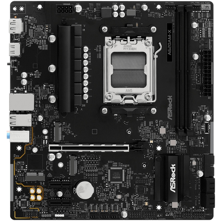 ASRock A620AM-X (AM5/A620A, 2*DDR5, PCIex16, DP/HDMI, 4xSATA, 2xM.2, 2.5GLan, 8ch, mATX) Винница - изображение 1