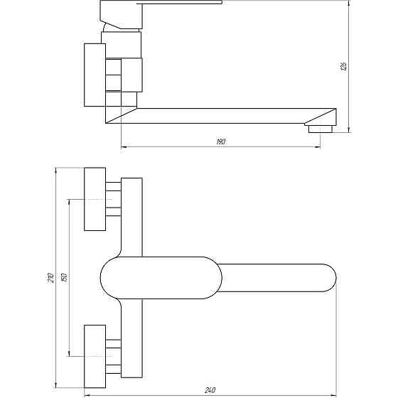 Смеситель для кухни TOPAZ BARTS TB 07218-H36 (000012232) Киев