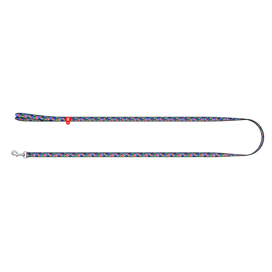 Повідець для котів та дрібних порід собак нейлоновий WAUDOG Nylon, малюнок "Інжир", XS, Ш 10 мм, Дов 122 см Київ - фото 2