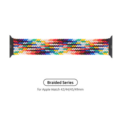Ремешок для смарт-часов Armorstandart Braided Solo Loop для Apple Watch 49/46/45/44/42 (Series 1-3) Pride Editio Size 8 (160 mm) (ARM64938) Винница - изображение 1