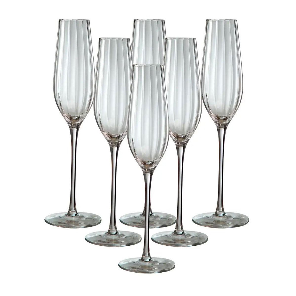 Келихи для шампанського набір із 6 шт 350 мл HP95 Київ - фото 1
