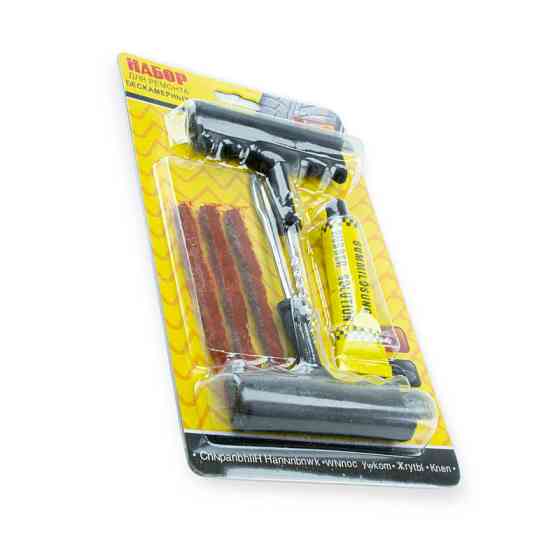 Ремкомплект безкамерки (инструмент, шнурки с клеем) для Мукачево