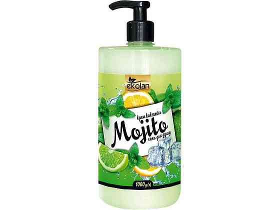 Гель-крем для душа 1л коктейль Mojito ТМ EKOLAN Київ