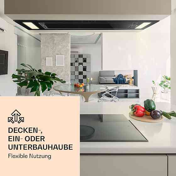 Стельова витяжка Remy 90 см 619 м3/год 230 Вт 3 рівні дистанційного керування без змінного фільтра Чорний Рівне