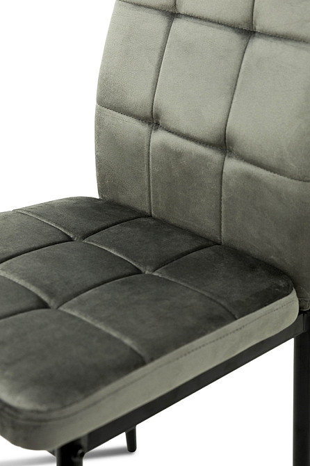 Стілець Айс, чорний/велюр попелястий Київ - фото 7