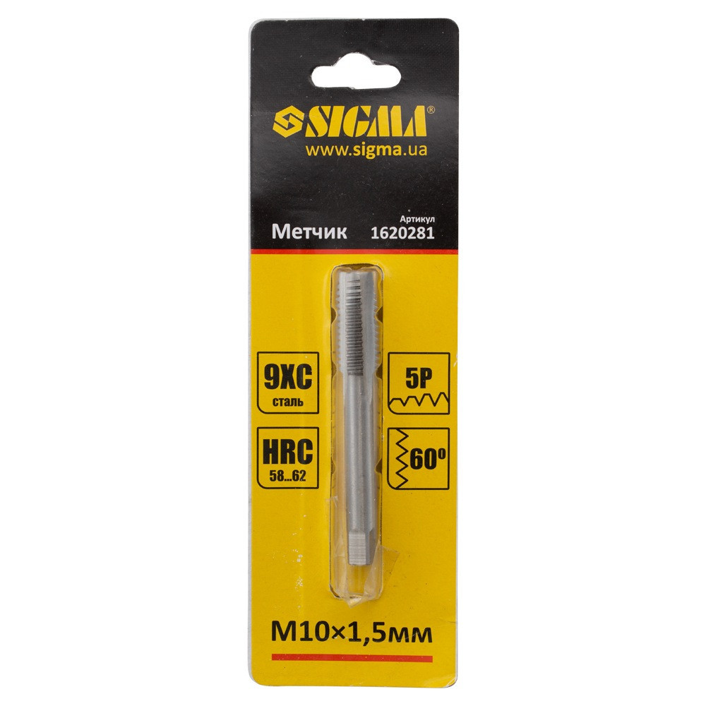 Метчик М10×1.5мм SIGMA (1620281) Київ - фото 2