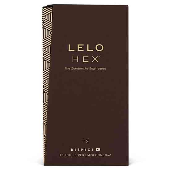 Презервативы LELO HEX Condoms Respect XL 12 Pack, тонкие и суперпрочные, увеличенный размер Sex Aura Киев