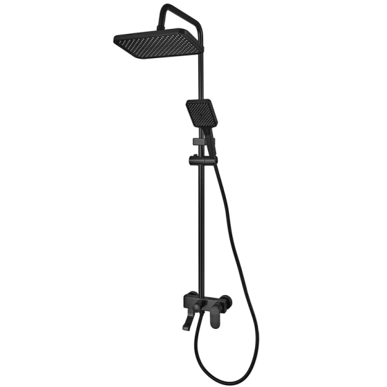 Душевая колонна со смесителем из алюминия ARMATA BCG-009-J BLACK, 3 режима (CH6560) Киев