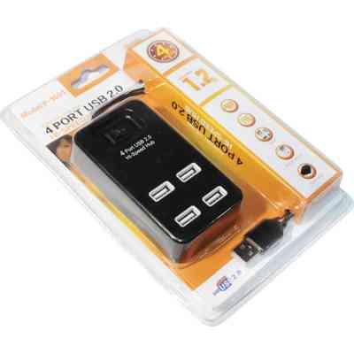 Концентратор Voltronic USB 2.0 to 4xUSB black (YT-HWS4-B) Вінниця