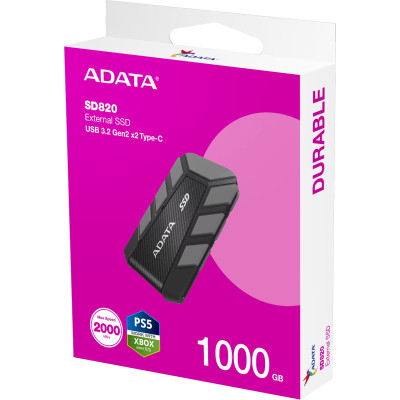 Накопитель SSD USB 3.2 1TB SD820 ADATA (SD820-1000G-CGY) Винница - изображение 6