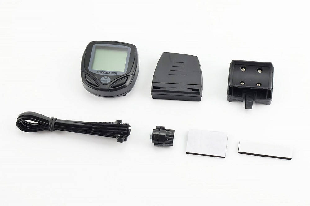 Велокомп'ютер 15-функцій, бездротовий, вологозахисний, чорний (без батарейок) Crosser 368С Київ - фото 1