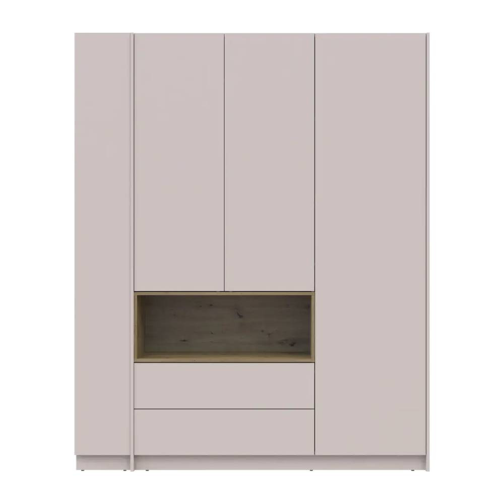 Шкаф для одежды с нишей и этажеркой Doros Дейл Кашемир/Дуб Артизан 3 ДСП 178х52х220 DRS-011726 (44900338) Львов - изображение 8