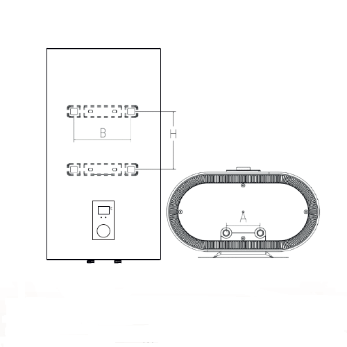 Бойлер електричний 80л 2,0кВт мокрий тен універсальний Zenith U80WF Aquaforce Житомир