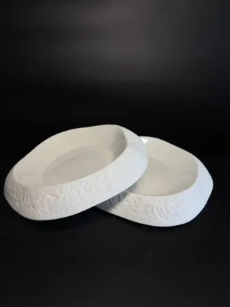 Керамическое блюдо с фактурным дизайном 29 см Коломия