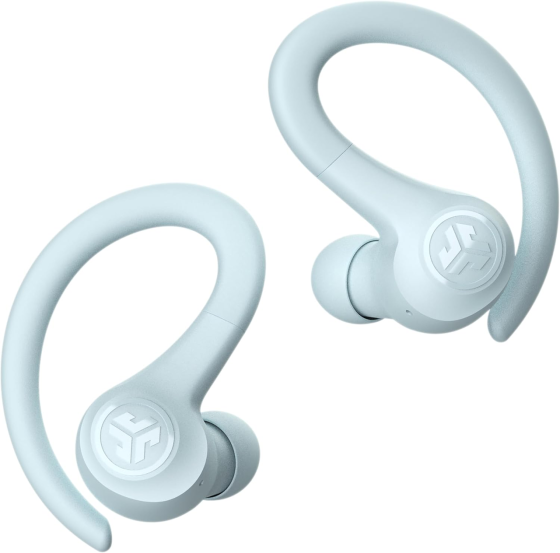 Беспроводные спортивные наушники JLab Go Sport+, Bluetooth 5.3, IP55, до 35 часов работы, Multipoint, светло-голубые Киев