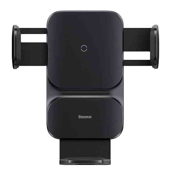 Тримач для мобiльного з БЗП Baseus Wisdom Auto Alignment Car Mount Wireless Charger (QI 15W) (Air Outlet base) Black Київ