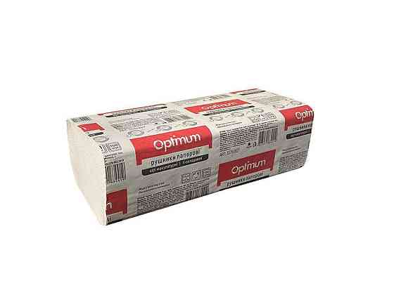 Полотенца бумажные (однослой) V-состав 160 шт, серые Optimum ТМ PRO SERVICE Sollmir Киев