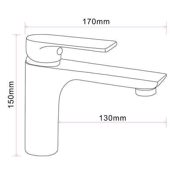 Змішувач для умивальника Globus Lux TURIN  GLTU-0401 Луцьк