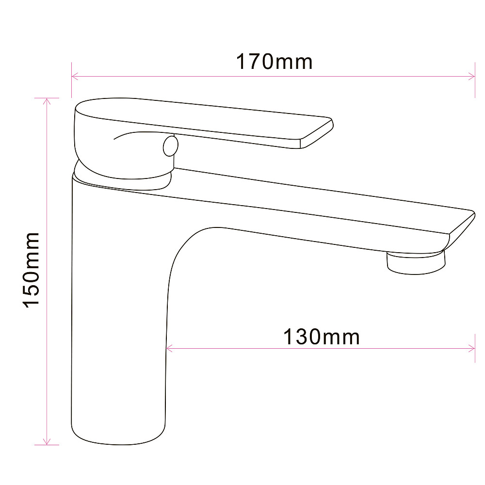 Змішувач для умивальника Globus Lux TURIN  GLTU-0401 Луцьк - фото 2