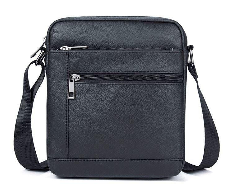 Сумка чоловіча флотар Чорна (Vintage) Київ - фото 5