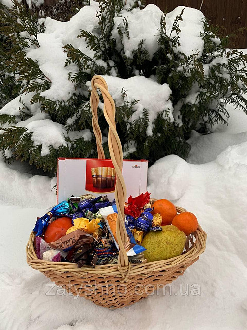 Корзина из лозы для фруктов и подарков Киев - изображение 4