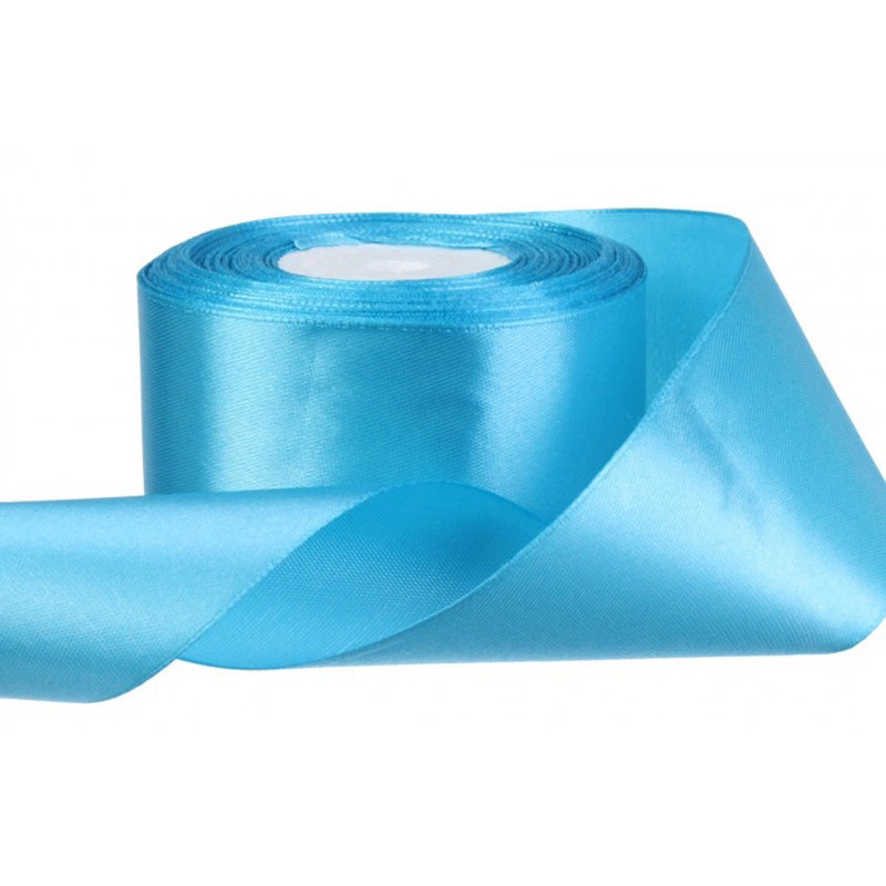 Атласная лента для рукоделия АБ-114, 0,6 см x 23 м, Голубой Винница - изображение 1