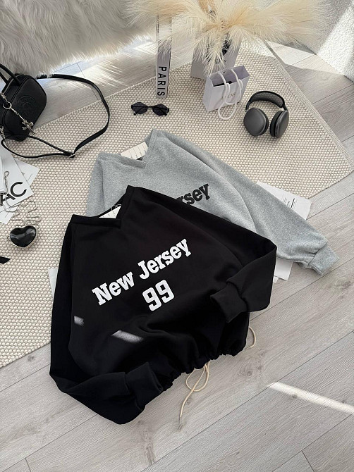 Унисекс базовый стильный свитшот трехнить на флисе Одесса - изображение 7