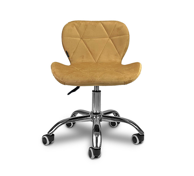 Крісло офісне комп'ютерне Just Sit RIVELLO Velvet велюр для комп'ютера, офісу Б2905 Жовтий Київ - фото 2