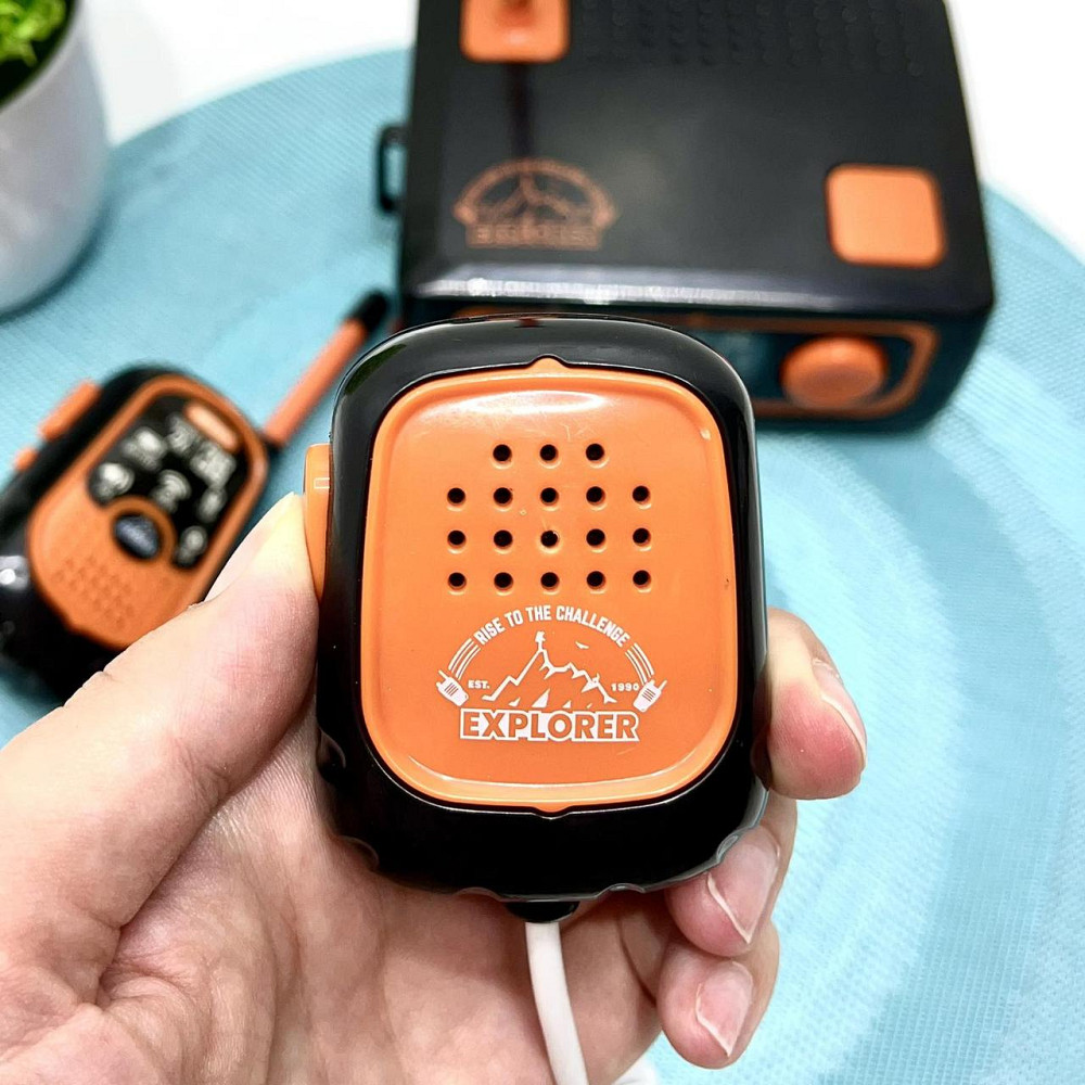 Набір Рацій дитячий 2 шт станція звук світло Чорно-жовтогаряча (ZR302A-2B) Чернігів - фото 6