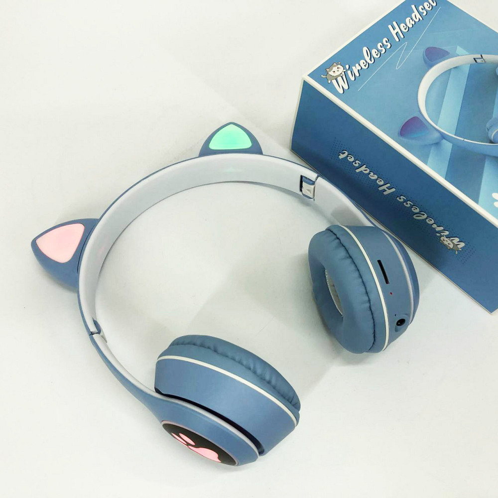 Детские аудио наушники Cat, Беспроводные наушники с кошачьими ушами и микрофоном, Кошачи навушники WY-78 Львов - изображение 8