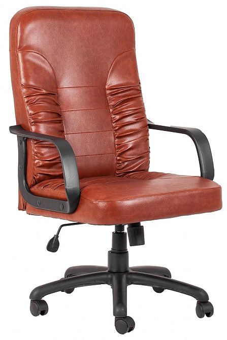 Офисное Кресло Руководителя Richman Texas Madras Cognac Пластик М2 AnyFix Коричневый Киев - изображение 1
