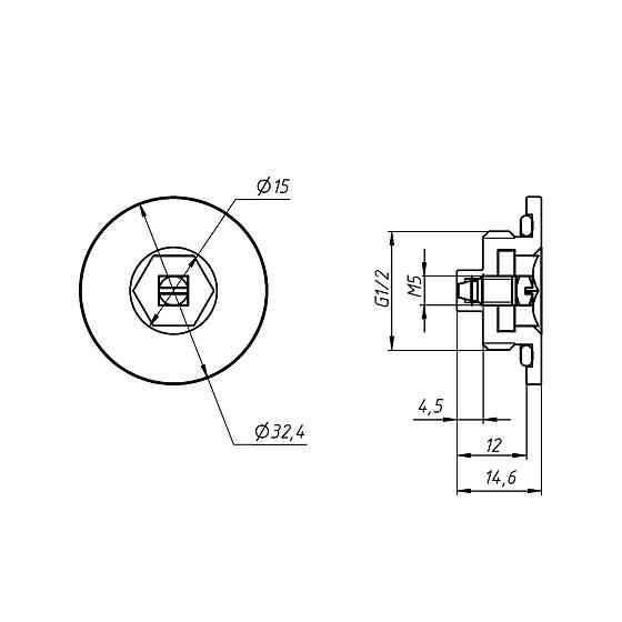 Повітровідвідник для рушникосушок NAVIN 1/2, білий Київ