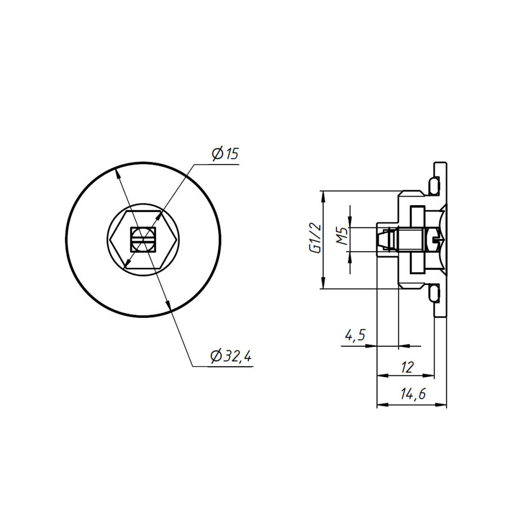 Повітровідвідник для рушникосушок NAVIN 1/2, білий Київ - фото 5