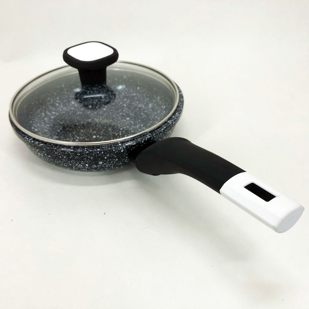 Алюминиевая кастрюля сковорода UNIQUE, Стальная воздушная сковорода для жарки без масла QM-35 Львов - изображение 1