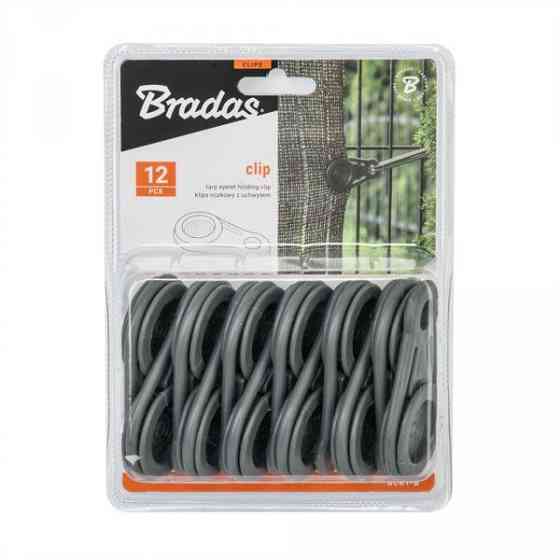 Кліпси для петель BUNGEE CORD CLIPS сірі, 12шт. у блістері, BCK1-B Київ