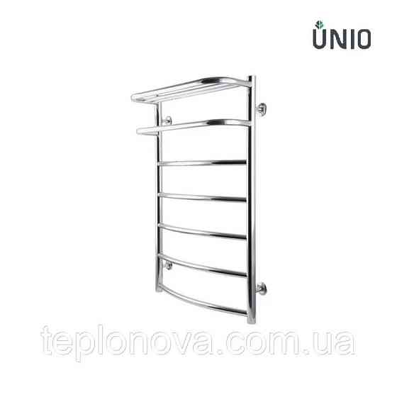 Полотенцесушитель Нержавейка UNIO 800x530-7 Оливия с полкой Черновцы