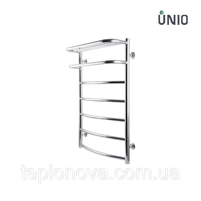Полотенцесушитель Нержавейка UNIO 800x530-7 Оливия с полкой Черновцы - изображение 1