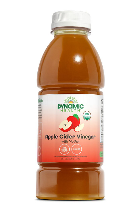 Яблочный уксус, Apple Cider Vinegar with Mother, Dynamic Health, 473 мл Київ - фото 1