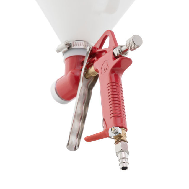 Розпилювач штукатурний пневматичний, форсунки: 4, 6, 8 мм, верхній пластиковий бачок, 7000 мл, 3-6 атм INTERTOOL PT-0402 Київ - фото 16