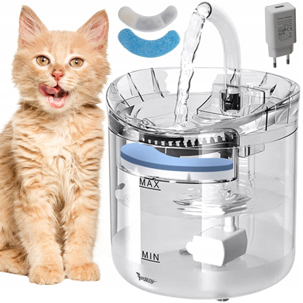 Автоматическая Поилка - фонтан для домашних животных 2 литры Purlov (20700) Нововолынск - изображение 1