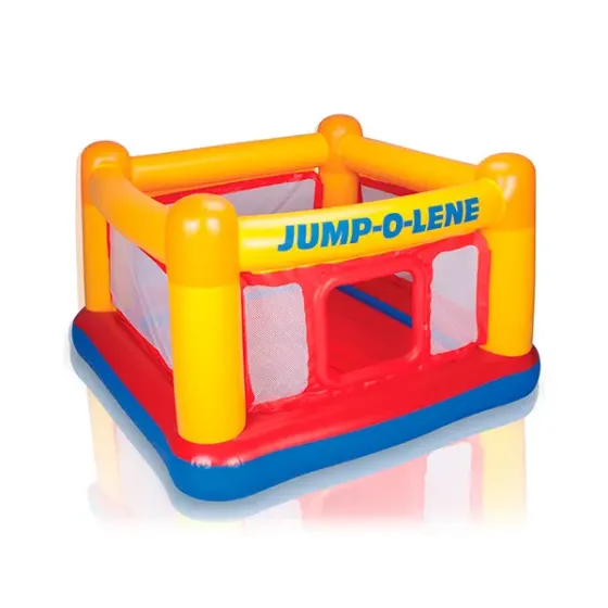 Детский батут 48260 INTEX 174-174-112см, 3-6лет, до 54кг, для 2-х детей, надувной пол, ремкомплект Коломыя