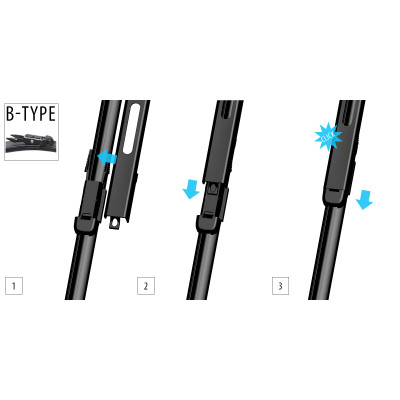 Щетка стеклоочистителя OXIMO 750+700мм (WBP250300) Винница - изображение 2