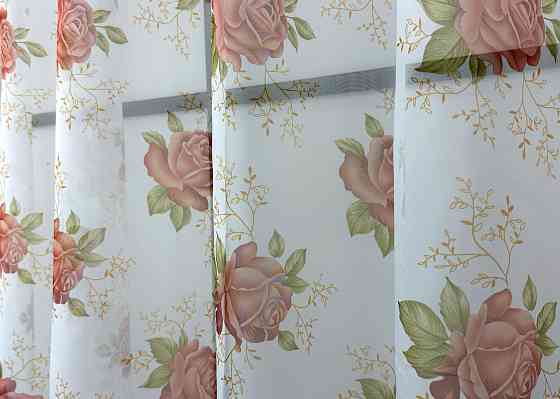 Кухонная арка VR-Textil № 000к белый с пудровым 280х150 см (51-242) Киев