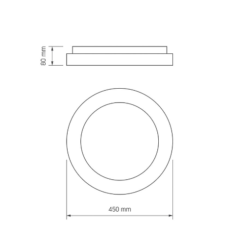 LED Світильник настінно-стельовий 72W 2700-6000К 220V кільцевий VLE-ERC-72B Videx Житомир - изображение 3